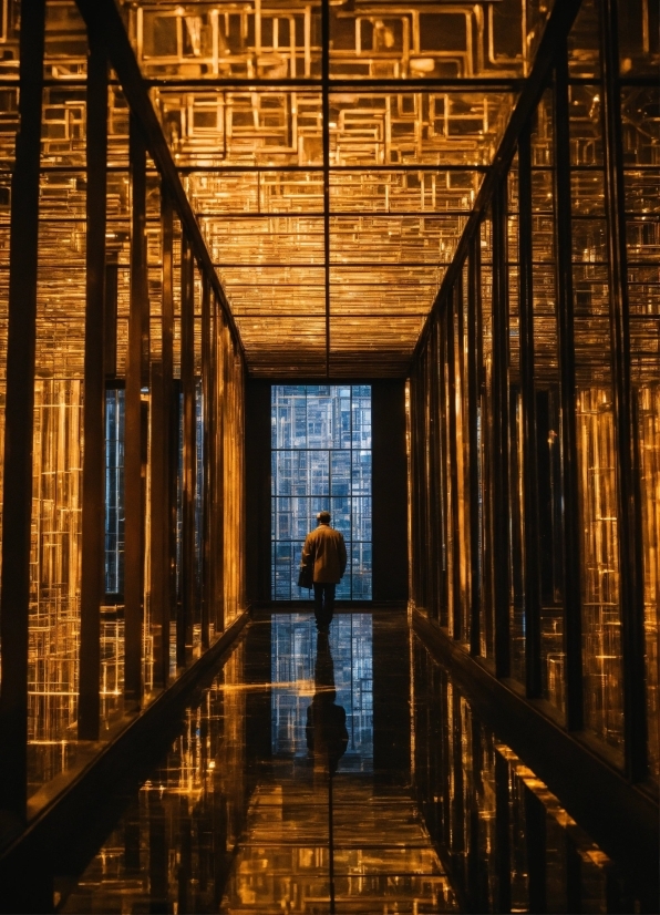 Water, Wood, Sunlight, Line, Symmetry, Landmark