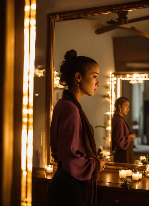 Ponytail, Fashion Design, Bun, Event, Darkness, Flash Photography