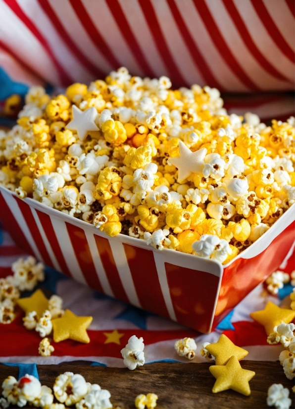 Kettle Corn, Popcorn, Light, Yellow, Cuisine, Sweetness