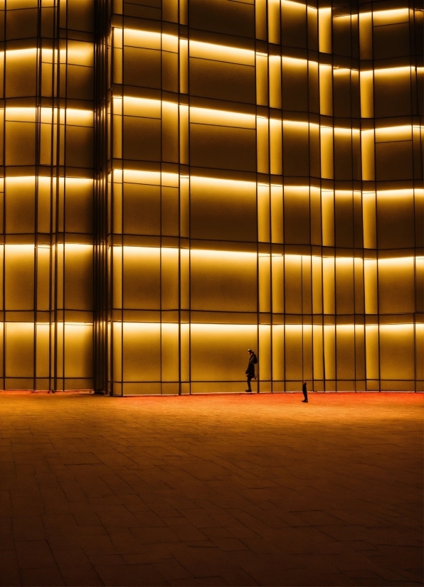 Building, Amber, Wood, Tower Block, Facade, Tints And Shades