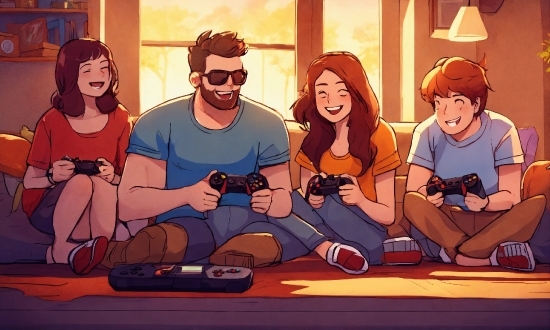 Cartoon, Smile, Sunglasses, Art, Happy, Leisure