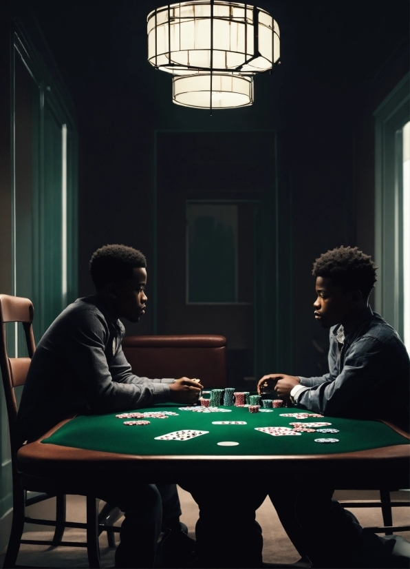 Table, Baize, Light, Poker Table, Black, Lighting