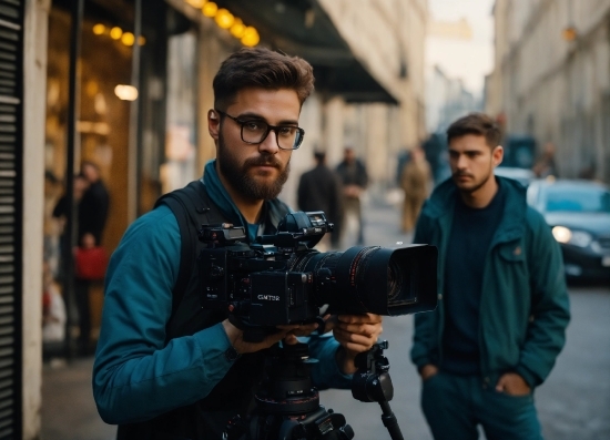 Glasses, Photographer, Camera, Camera Lens, Digital Camera, Reflex Camera