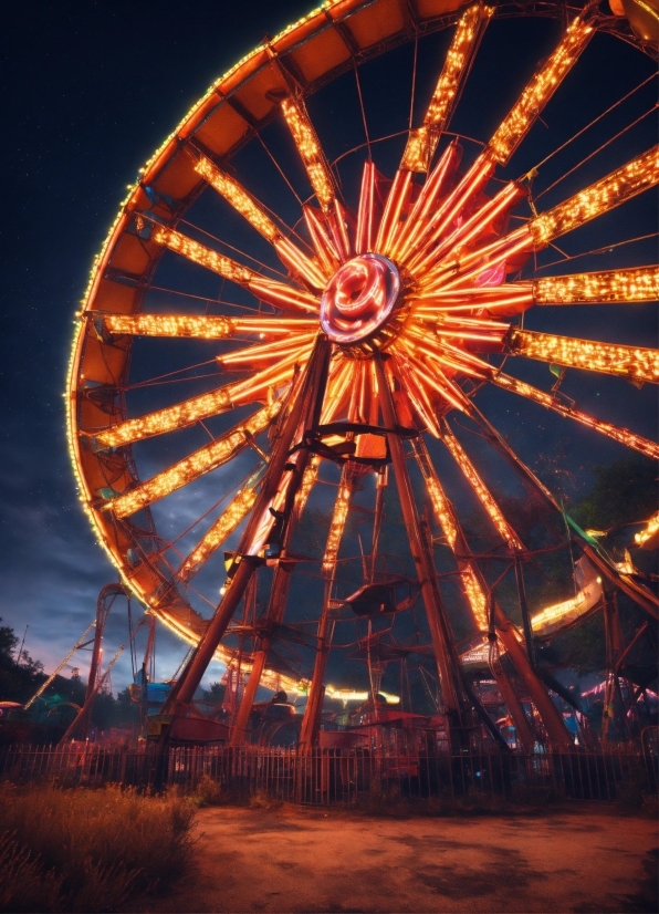 Ferris Wheel, Sky, Wheel, Fun, Recreation, Landmark