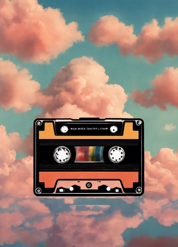 Cloud, Sky, Light, Compact Cassette, Gadget, Font