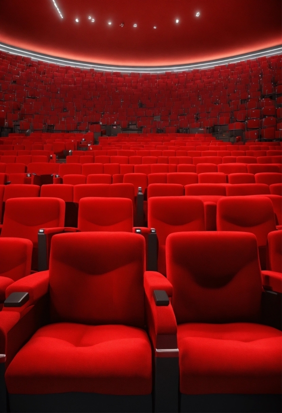 Chair, Building, Entertainment, Movie Theater, Red, Performing Arts Center