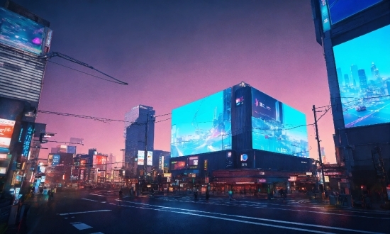 Daytime, Building, Blue, Sky, Purple, Skyscraper