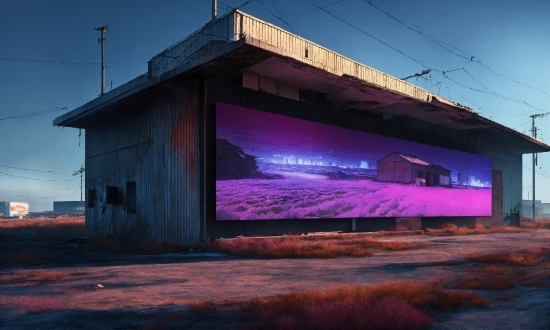 Sky, Purple, Building, Electricity, Tints And Shades, Rectangle