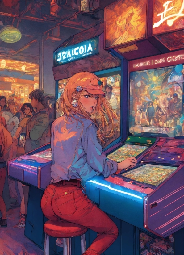 Pinball, Leisure, Art, Electric Blue, Fun, Arcade Game