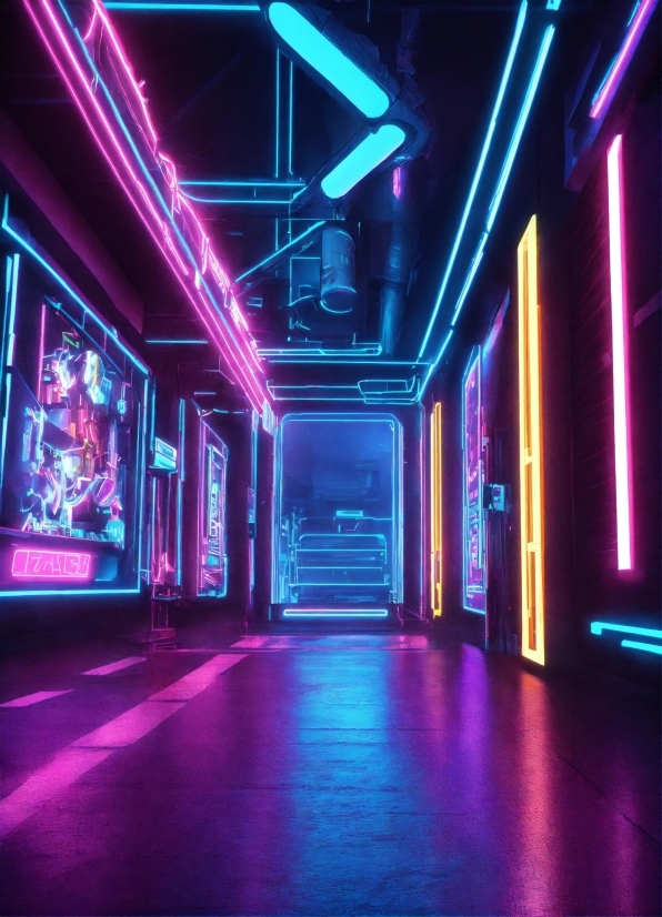 Light, Purple, Building, Electricity, Pink, Entertainment