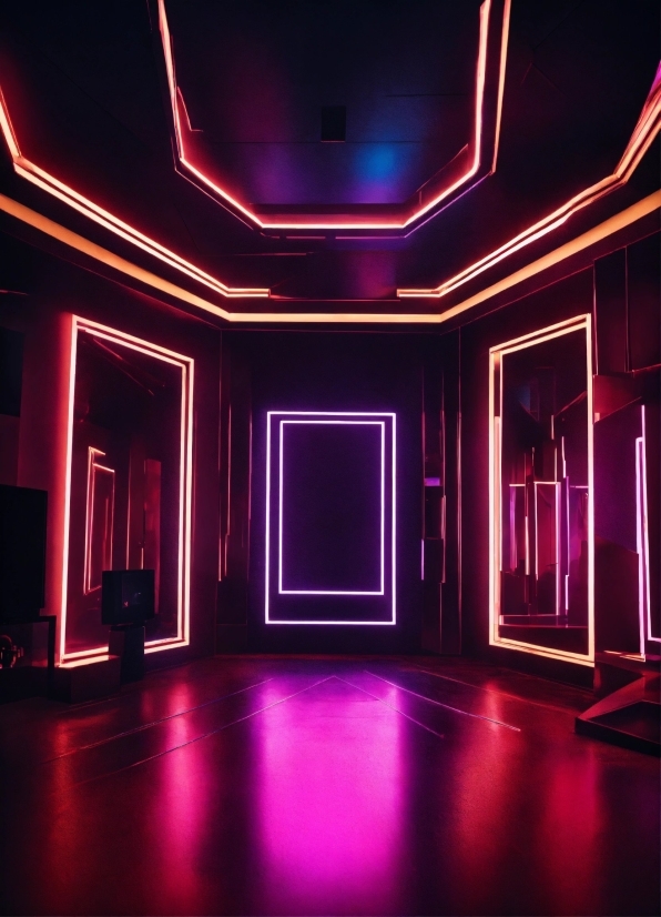 Purple, Light, Interior Design, Pink, Violet, Magenta