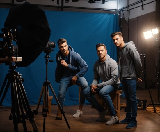 Jeans, Tripod, Flash Photography, Film Studio, Entertainment, Chair