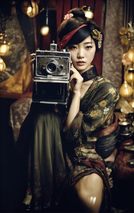 Eye, Flash Photography, Lighting, Headgear, Dress, Fedora