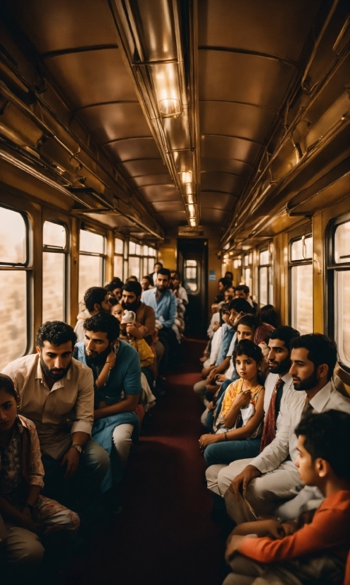 Jeans, Train, Window, Public Transport, Passenger, Suit