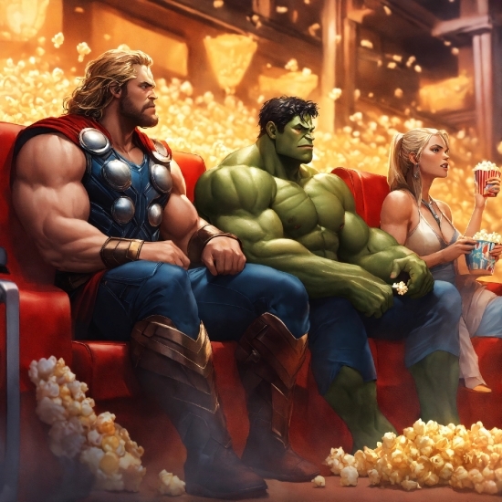 Hulk, Cartoon, Art, Fun, Natural Foods, Event