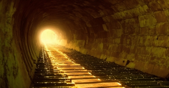 Lighting, Tunnel, Line, Wood, Thoroughfare, Water