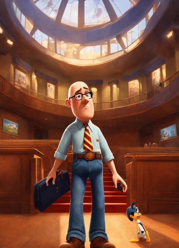 Glasses, World, Human Body, Cartoon, Standing, Toy