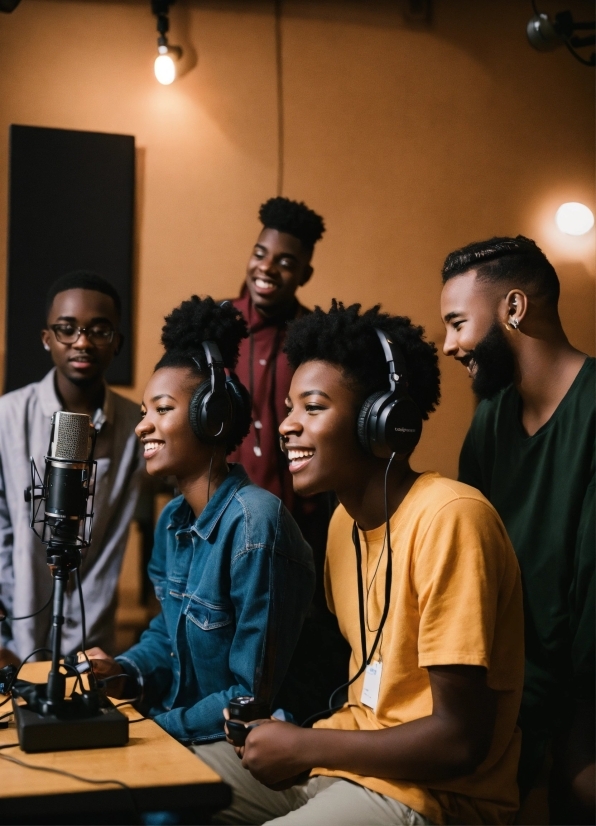 Smile, Fashion, Microphone, Hearing, Entertainment, Cornrows