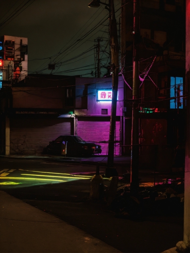 Purple, Automotive Lighting, Electricity, Overhead Power Line, Gas, Midnight