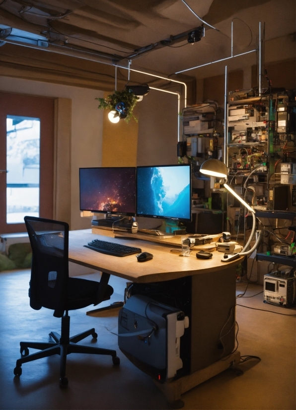 Computer, Personal Computer, Computer Monitor, Computer Desk, Furniture, Peripheral