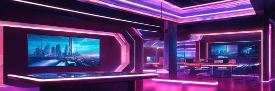 Purple, Building, Entertainment, Pink, Violet, Magenta