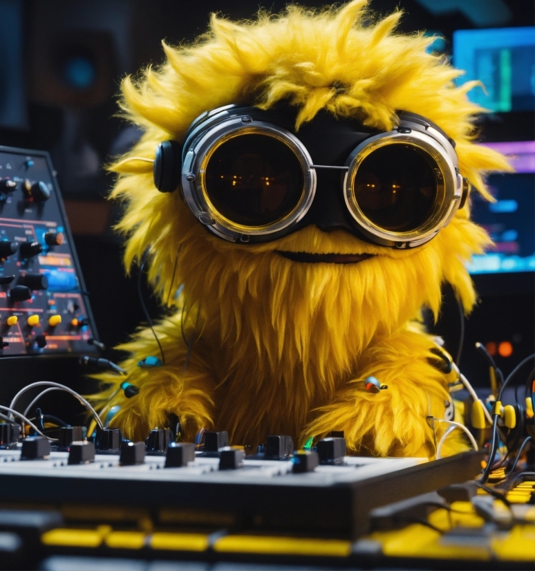 Yellow, Sunglasses, Audio Equipment, Plant, Electronic Instrument, Entertainment