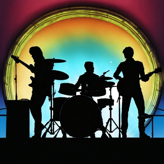 Band Plays, Musical Instrument, Musician, Light, Drum, Entertainment