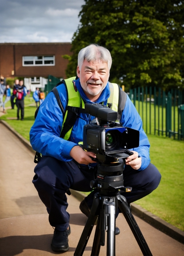 Clothing, Tripod, Videographer, Photographer, Camera Lens, Camera