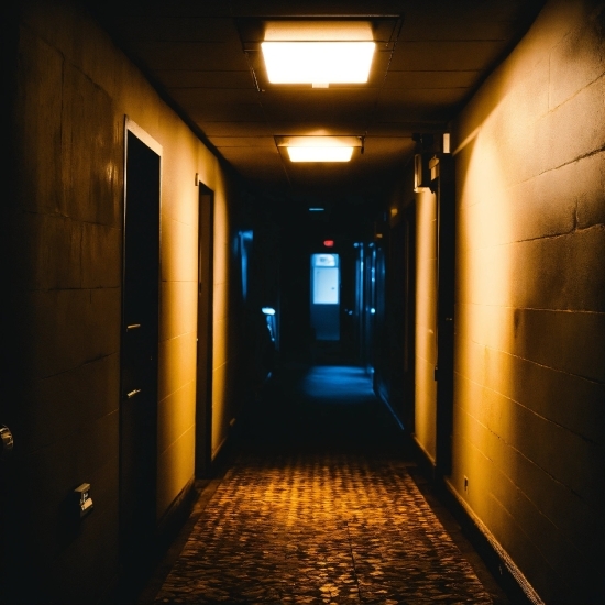 Door, Fixture, Architecture, Symmetry, Flooring, Alley