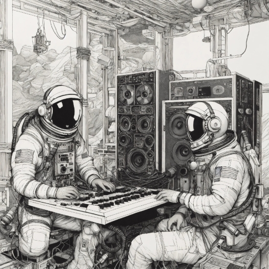 Art, Keyboard, Engineering, Machine, Illustration, Piano