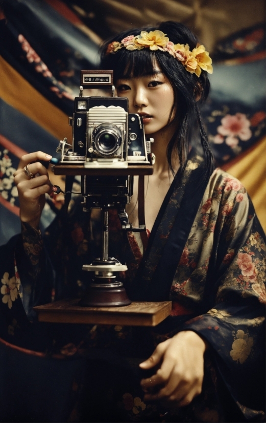 Flash Photography, Black Hair, Flower, Cameras & Optics, Fashion Design, Cinematographer