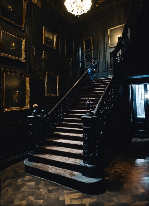 Stairs, Lighting, Building, Wood, Interior Design, Window