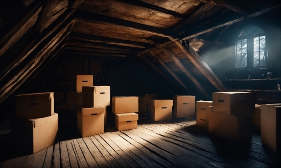 Wood, Hardwood, Flooring, Ceiling, Space, Darkness