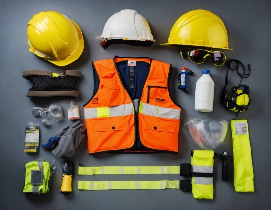 Helmet, Hard Hat, Workwear, Product, Motor Vehicle, Yellow