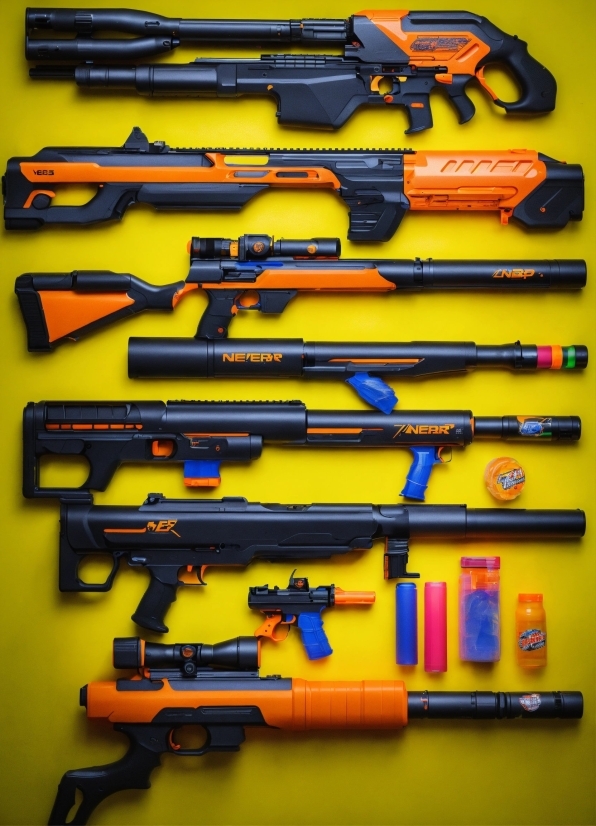 Light, Yellow, Air Gun, Line, Trigger, Gun Barrel