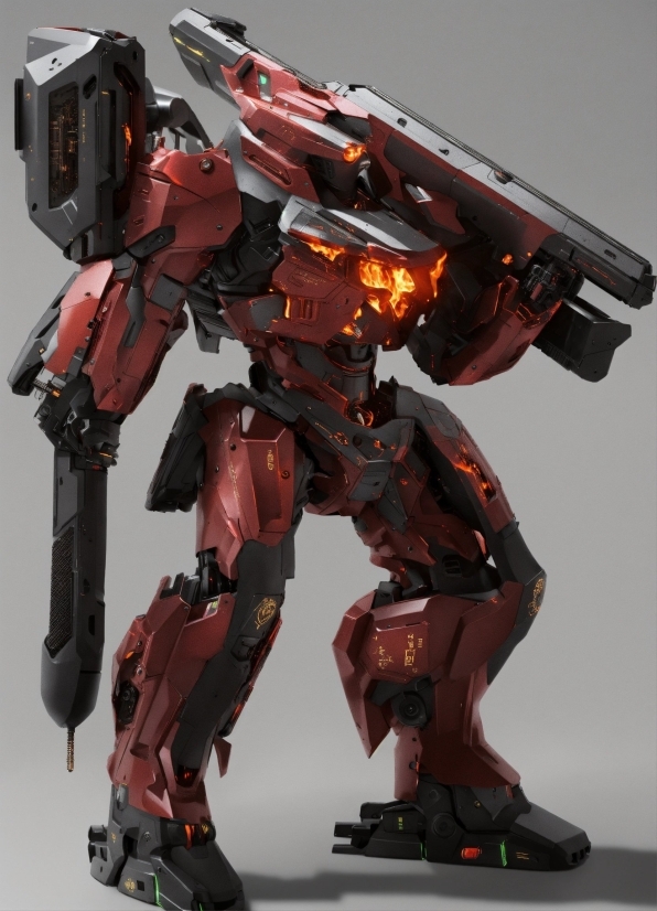 Toy, Red, Mecha, Machine, Military Robot, Metal