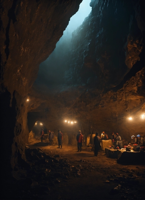 Atmospheric Phenomenon, Landscape, Geological Phenomenon, Formation, Darkness, Cave