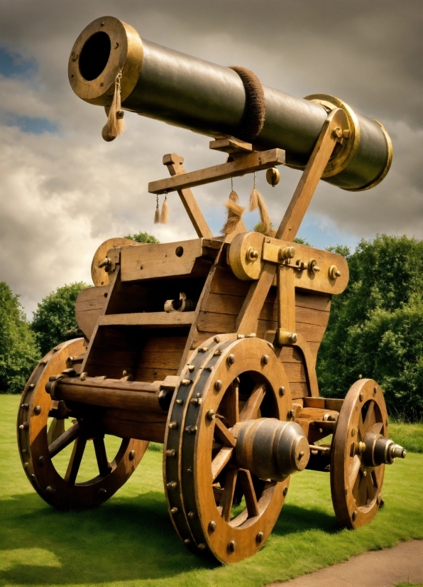 Wheel, Cannon, Cloud, Vehicle, Gas, Sky