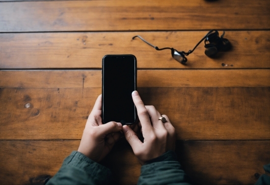 Microphone, Hand, Wood, Mobile Phone, Gesture, Gadget