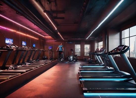 Treadmill, Interior Design, Window, Automotive Design, Exercise Machine, Flooring