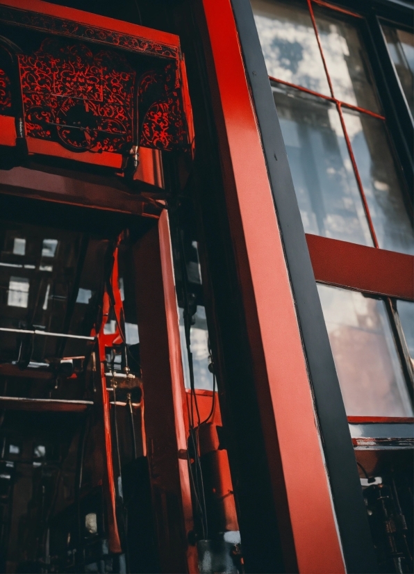 Building, Orange, Fixture, Tints And Shades, Glass, Facade