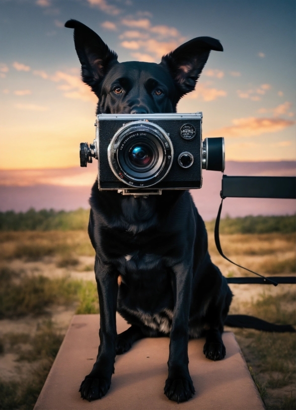 Sky, Cloud, Dog, Dog Breed, Flash Photography, Carnivore