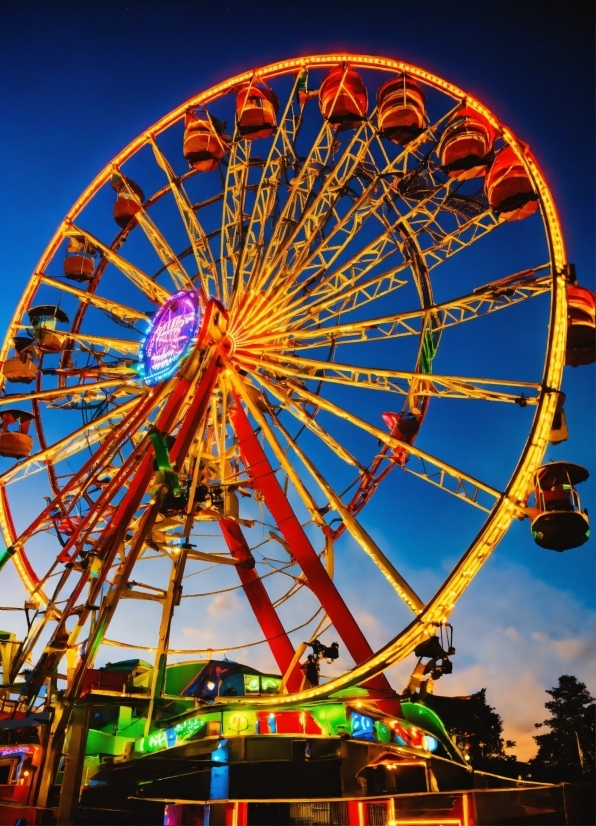 Sky, Ferris Wheel, Lighting, Recreation, Fun, Landmark