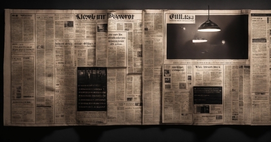 Newspaper, Publication, Font, Wall, News, Wood