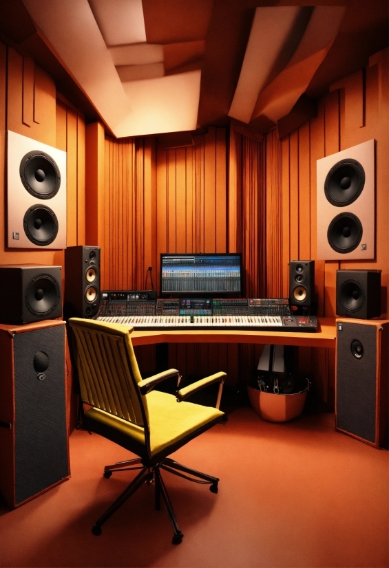 Furniture, Building, Electronic Instrument, Wood, Interior Design, Desk