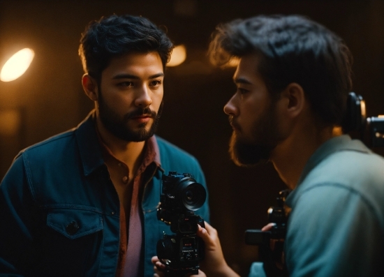 Hairstyle, Flash Photography, Lighting, Beard, Entertainment, Facial Hair