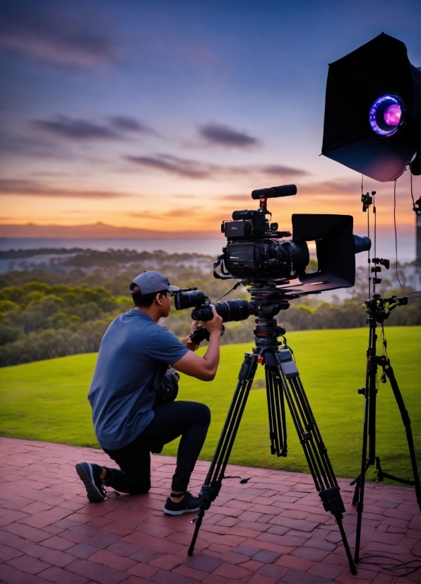 Cloud, Sky, Tripod, Videographer, Flash Photography, Camera Lens