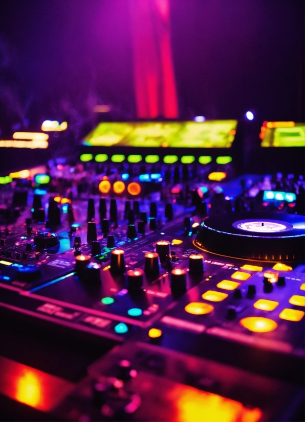 Purple, Electronic Instrument, Entertainment, Mixing Console, Music, Audio Equipment