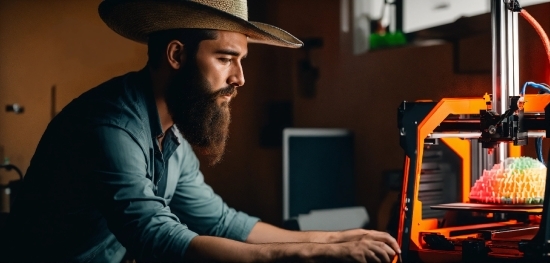 Beard, Hat, Electronic Instrument, Cap, Sun Hat, Audio Equipment