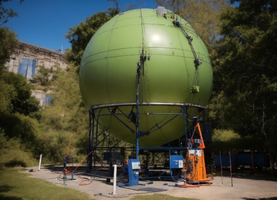 Sky, Plant, Tree, Grass, Gas, Storage Tank